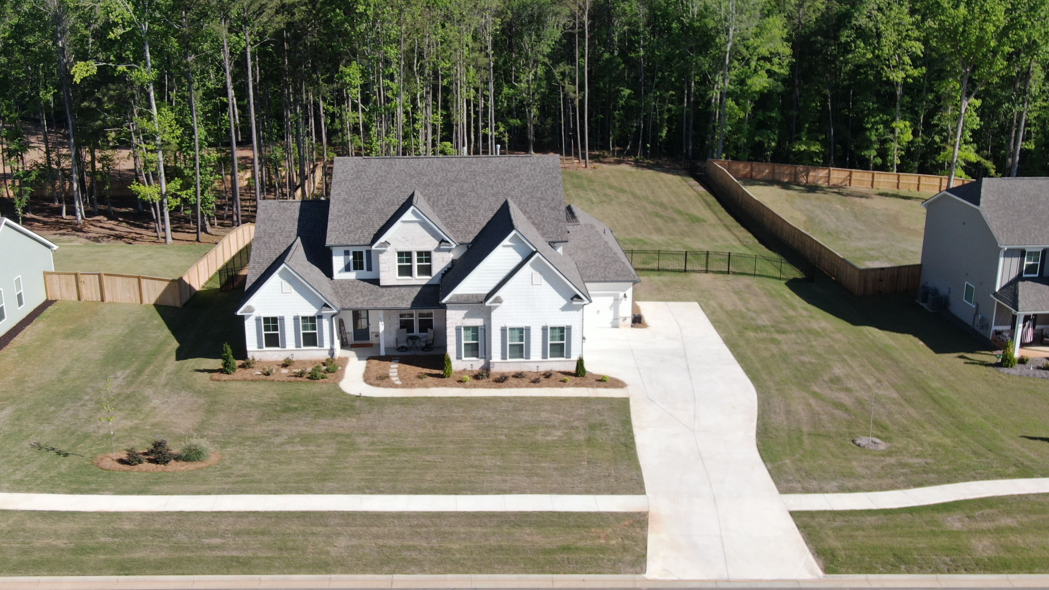 Luxury estate aerial view