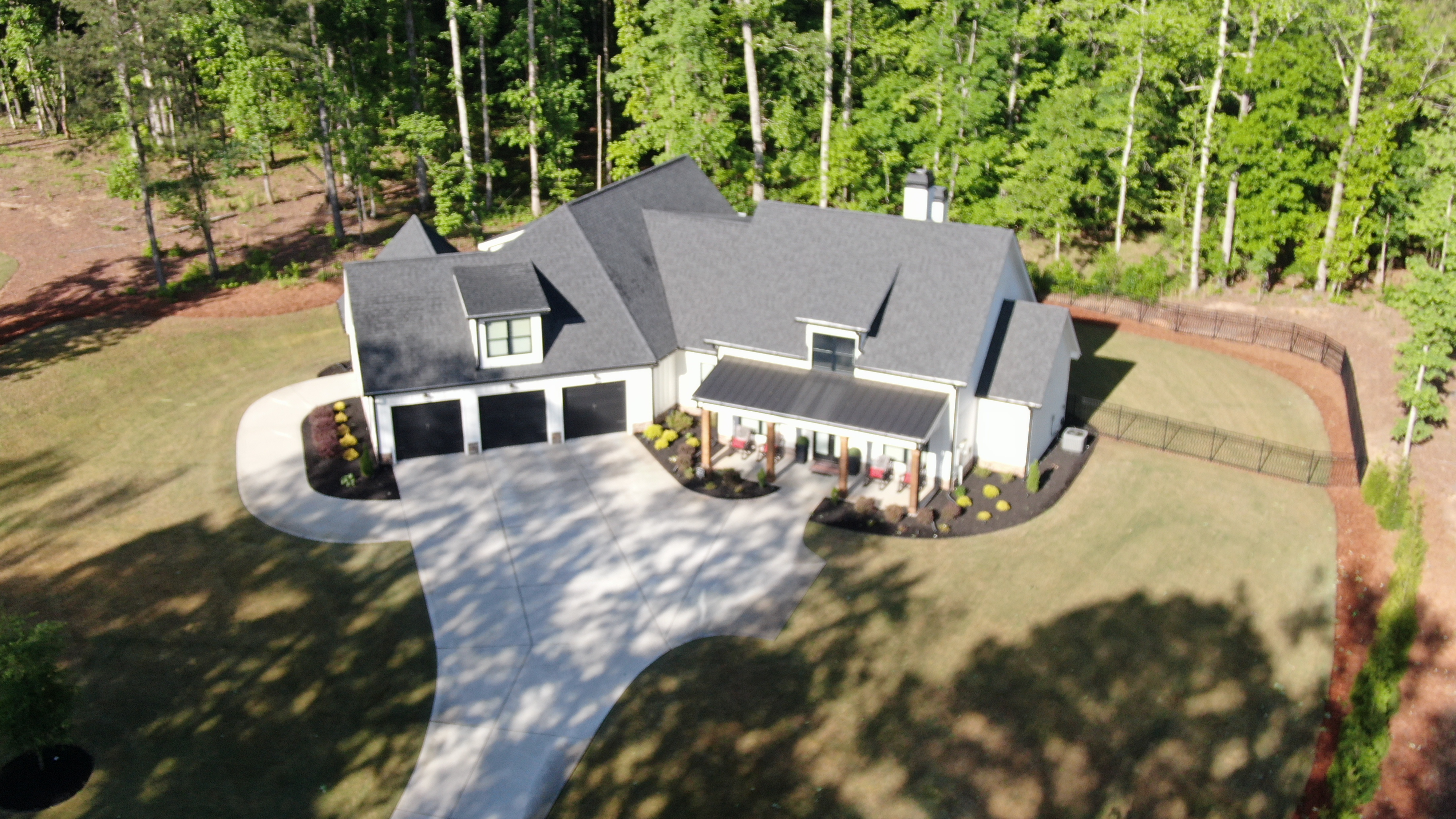 Luxury estate aerial view