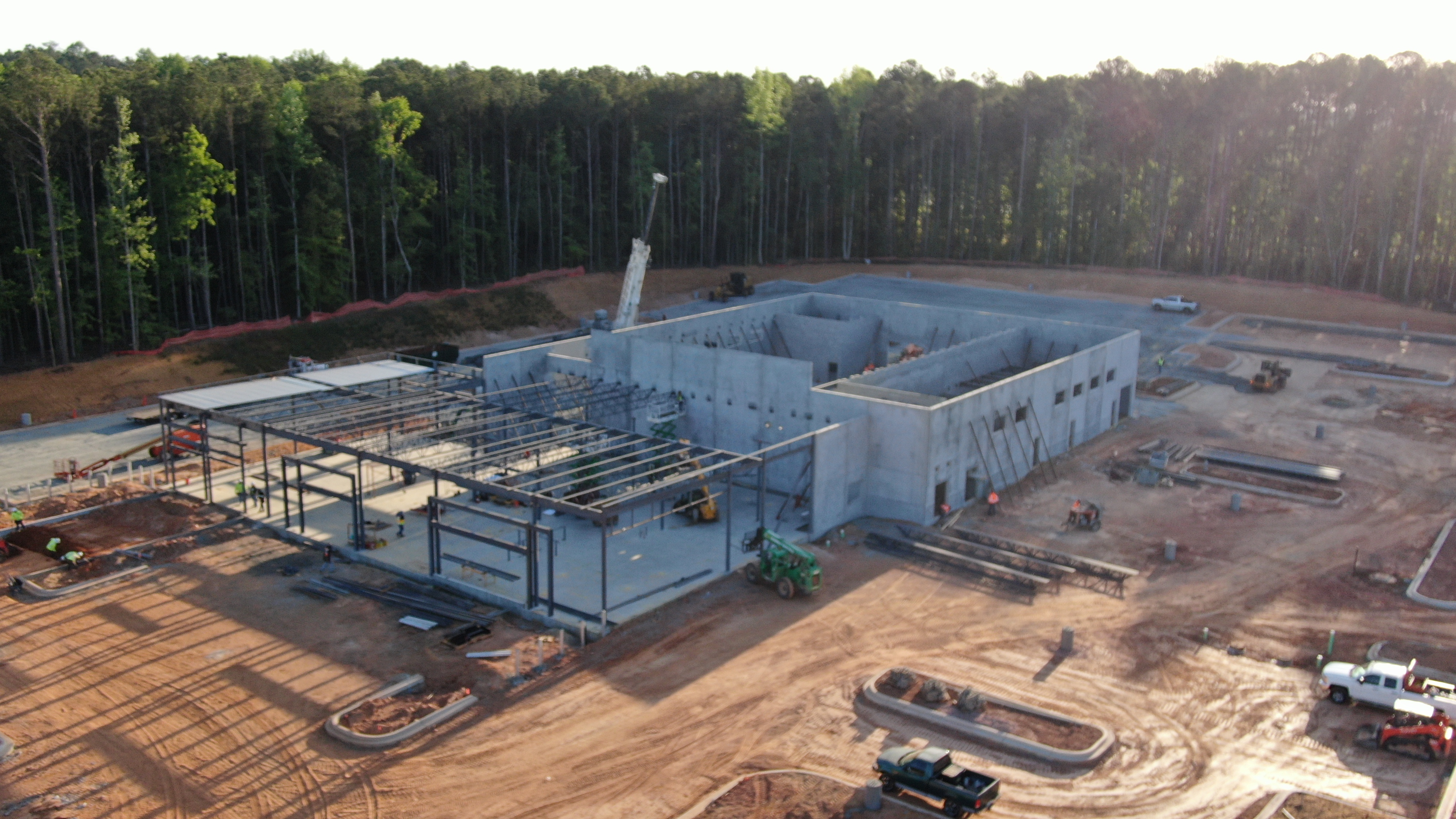 Development progress aerial photo