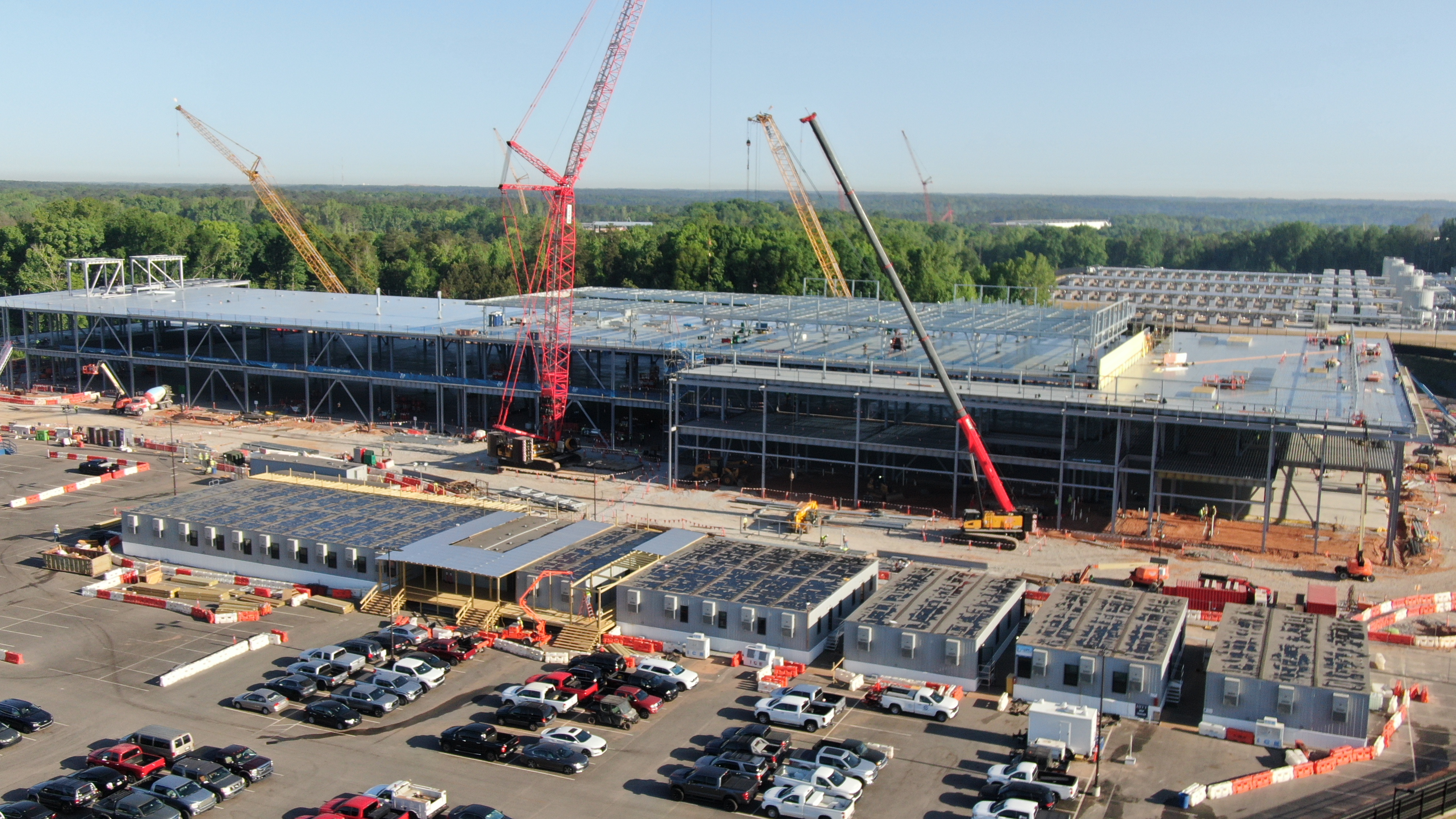 Development progress aerial photo
